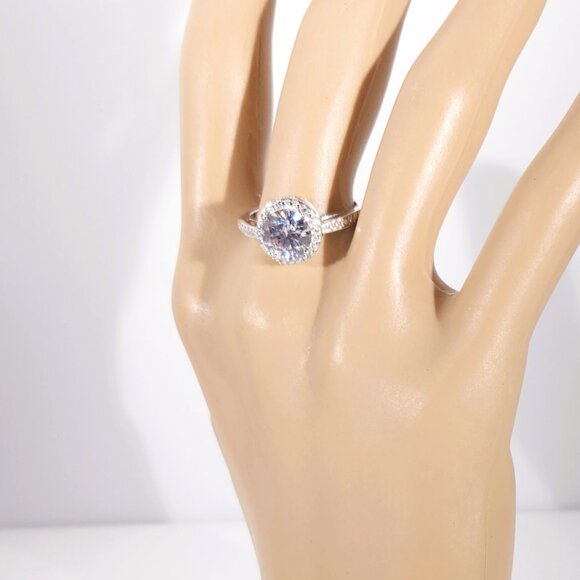 Simulated Diamond Swarovski Elements™ Ring Size 8-1/4 - Picture 8 of 9